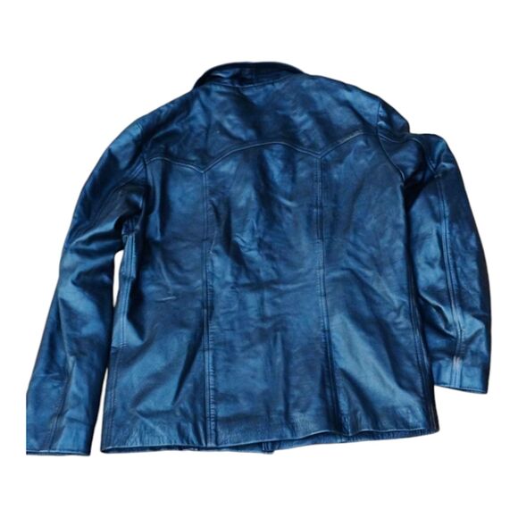 Soul Revolver "Heist" Leather Italian Lamb Leather Motorcycle Jacket Men's 3XL - Picture 5 of 6